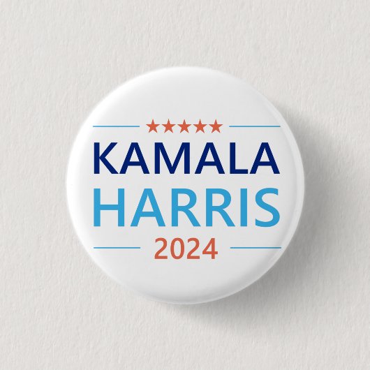 Kamala Harris 2024 als President Ronde Button 3,2 Cm (Voorkant)
