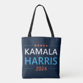 Kamala Harris 2024 als President Tote Bag (Achterkant)