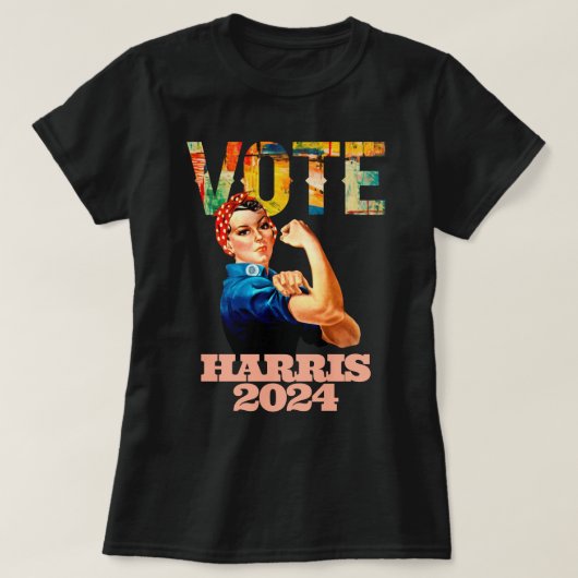 Kamala Harris 2024 Amerikaanse presidentsverkiezin T-shirt (Design voorkant)