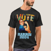 Kamala Harris 2024 Amerikaanse presidentsverkiezin T-shirt (Voorkant)