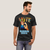 Kamala Harris 2024 Amerikaanse presidentsverkiezin T-shirt (Voorkant volledig)