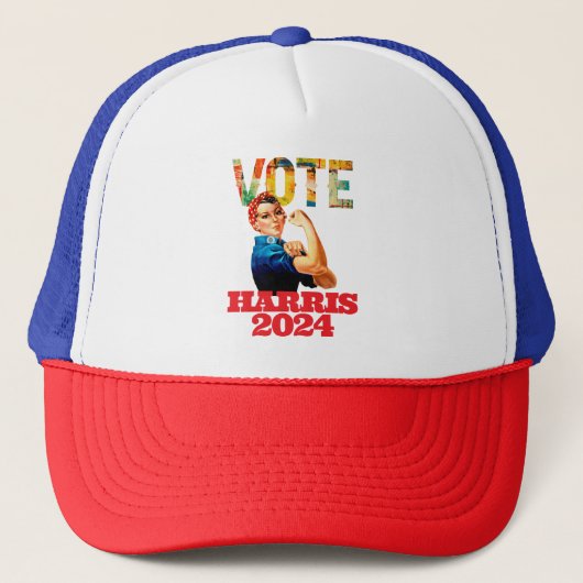 Kamala Harris 2024 Amerikaanse presidentsverkiezin Trucker Pet (Voorkant)
