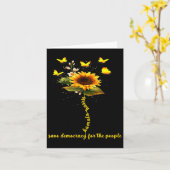 Kamala Harris 2024 Bewaar democratie voor het volk Kaart (Gele Bloem)