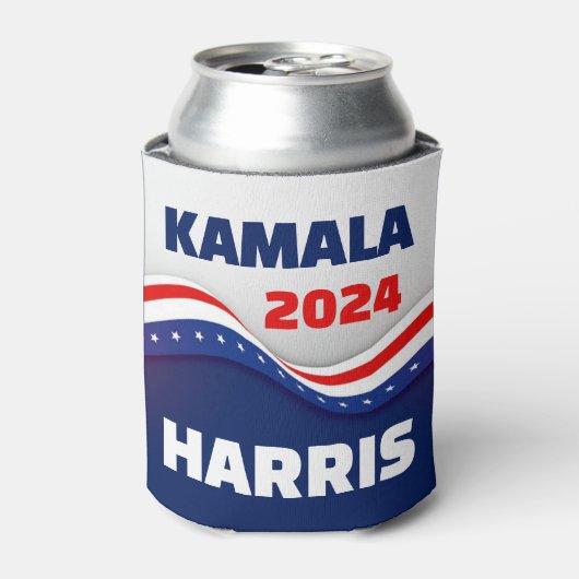 Kamala Harris 2024 Blikjeskoeler (Blikje Voorkant)