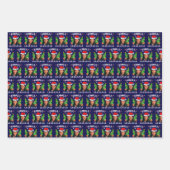 Kamala Harris 2024 Blue Christmas Inpakpapier Vel (Voorkant)