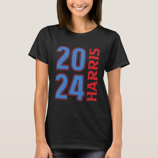 Kamala Harris 2024 Bold Campaign Verkiezingsontwer T-shirt (Voorkant)