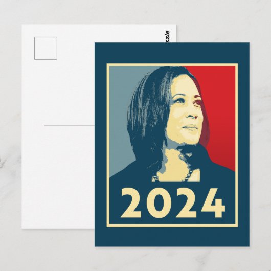Kamala Harris 2024 Briefkaart (Voorkant / Achterkant)