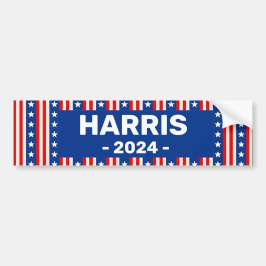 Kamala Harris 2024 Bumpersticker (Voorkant)