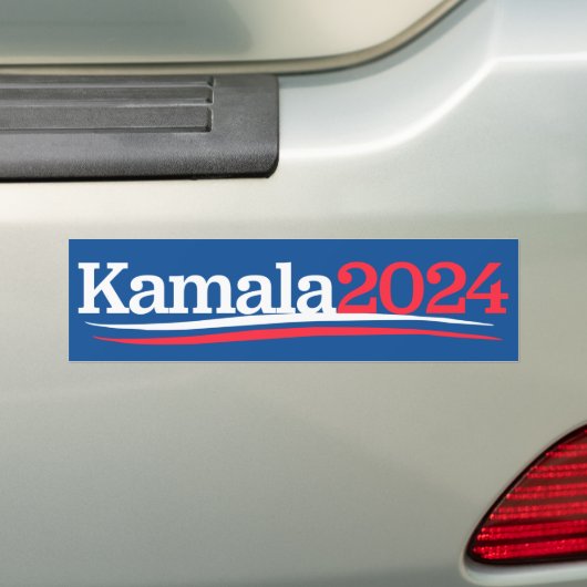Kamala Harris 2024 Bumpersticker (Op auto)