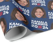 Kamala Harris 2024 Cadeaupapier (Rol Hoek)