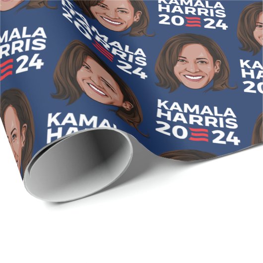 Kamala Harris 2024 Cadeaupapier (Rol Hoek)