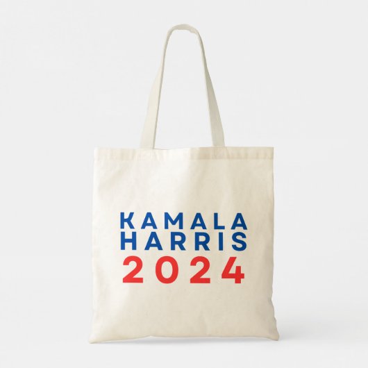Kamala Harris 2024 Canvas tas presidentsverkiezing (Achterkant)