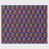Kamala Harris 2024 Christmas Blue Cadeaupapier (Vlak)