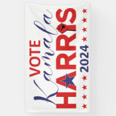 Kamala Harris 2024 Democratie op de stembus Spandoek (Verticaal)