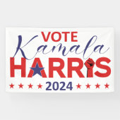 Kamala Harris 2024 Democratie op de stembus Spandoek (Horizontaal)