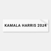 Kamala Harris 2024 Eenvoudig minimalistisch modern Bumpersticker (Voorkant)