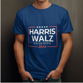 Kamala Harris 2024 EN voor het President Verkiezin T-shirt