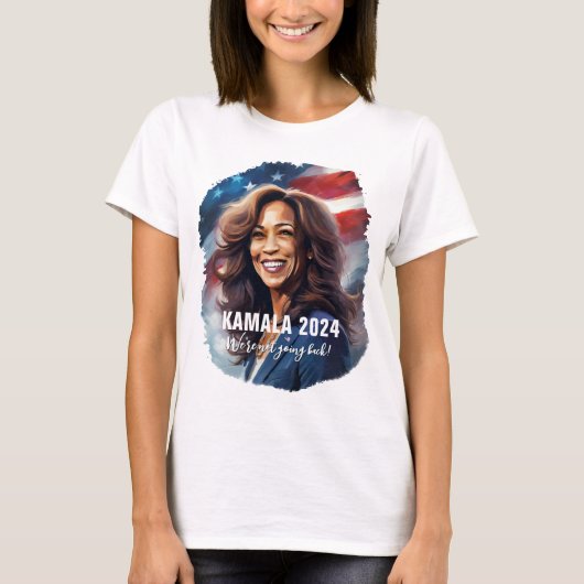 Kamala Harris 2024 Graphic Art Dames T-shirt (Voorkant)