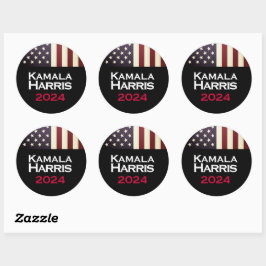Kamala Harris 2024 Grote Campagne Ronde Sticker