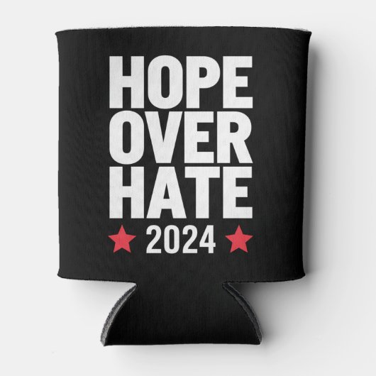 Kamala Harris 2024 Hoop op haat presidentiële Blikjeskoeler (Voorkant)