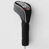 Kamala Harris 2024 Hoop op haat presidentiële Golfheadcover (Schuin)