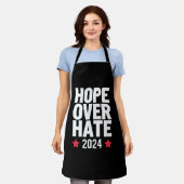 Kamala Harris 2024 Hoop op haat presidentiële Schort (Gedragen)