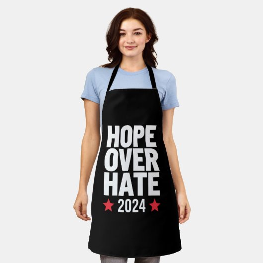 Kamala Harris 2024 Hoop op haat presidentiële Schort (Gedragen)