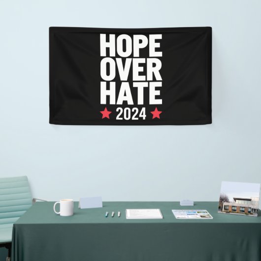Kamala Harris 2024 Hoop op haat presidentiële Spandoek (Beurs)