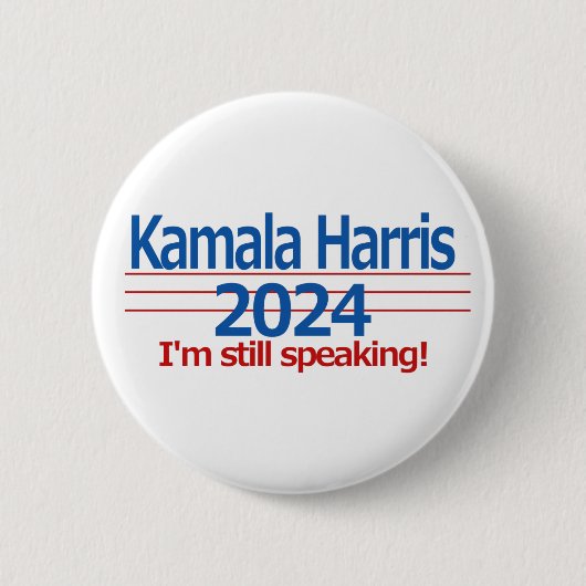 Kamala Harris 2024 Ik spreek nog steeds! Ronde Button 5,7 Cm (Voorkant)