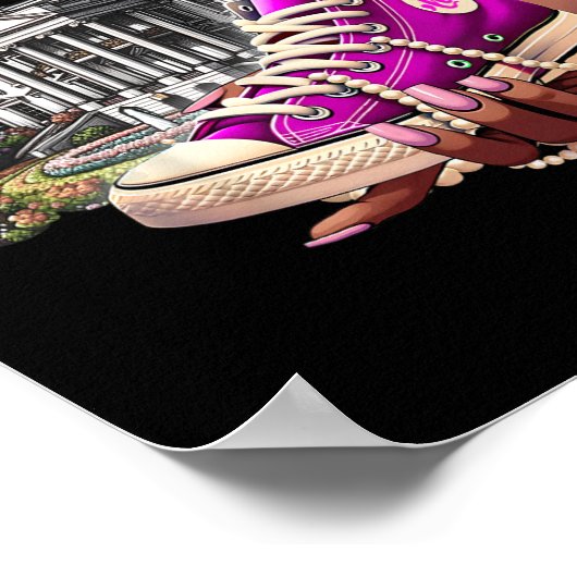 Kamala Harris 2024 I'm With Her Rocking Chucks &am Poster (Hoek)