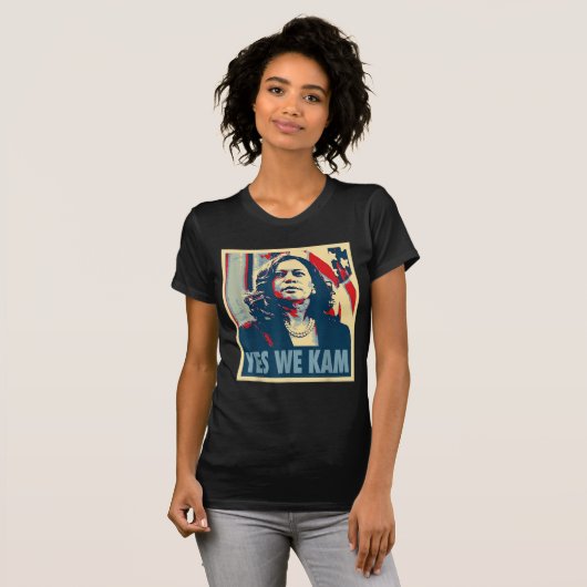 Kamala Harris 2024 Ja We Kam Madam Harris Grappig T-shirt (Voorkant volledig)
