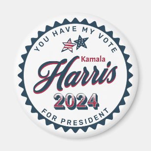Kamala Harris 2024   Je hebt mijn stem groot Magneet