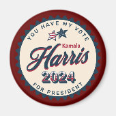 Kamala Harris 2024 | Je hebt mijn stem groot Magneet (Voorkant)