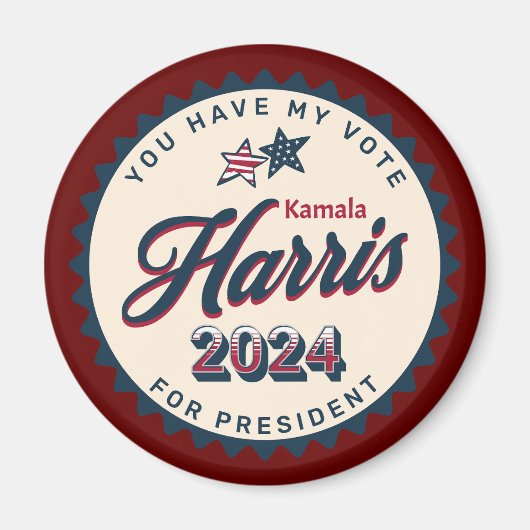 Kamala Harris 2024 | Je hebt mijn stem groot Magneet (Voorkant)