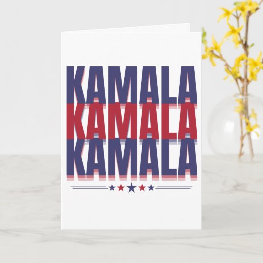 Kamala Harris 2024 Kaart (Gele Bloem)