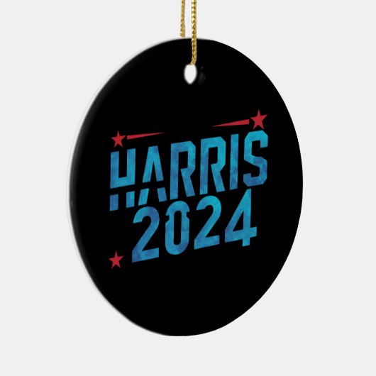  Kamala Harris 2024 Keramisch Ornament (Rechts)