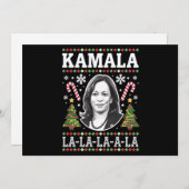 Kamala Harris 2024 Kerst Comma La Xmas Feestdagenkaart (Voorkant / Achterkant)