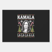 Kamala Harris 2024 Kerst Comma La Xmas Inpakpapier Vel (Voorkant)