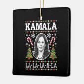 Kamala Harris 2024 Kerst Comma La Xmas Keramisch Ornament (Links)