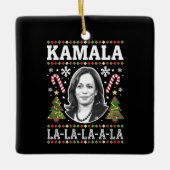 Kamala Harris 2024 Kerst Comma La Xmas Keramisch Ornament (Voorkant)