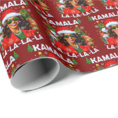 Kamala Harris 2024 Kerstmis Cadeaupapier (Rol Hoek)