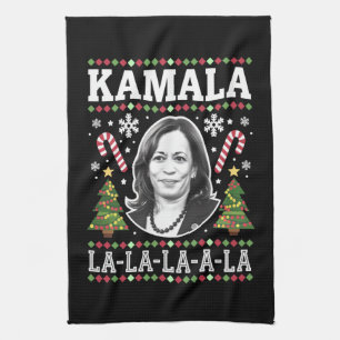 Kamala Harris 2024 Kerstmis Komma La Xmas Theedoek