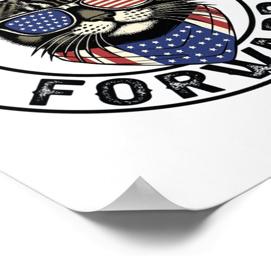 Kamala Harris 2024 Kinderloze kat Poster (Hoek)