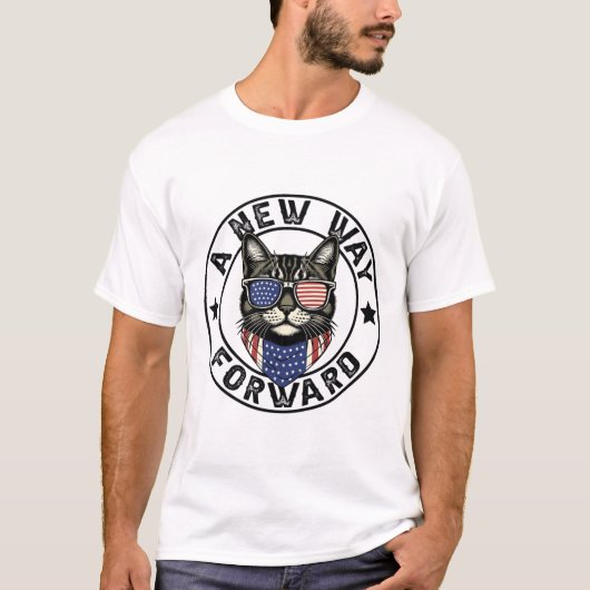Kamala Harris 2024 Kinderloze kat T-shirt (Voorkant)