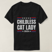 Kamala Harris 2024, Kinderloze kattenvrouw T-shirt (Design voorkant)