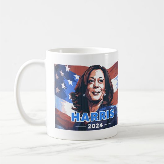 Kamala Harris 2024 Koffie Mok (Links)