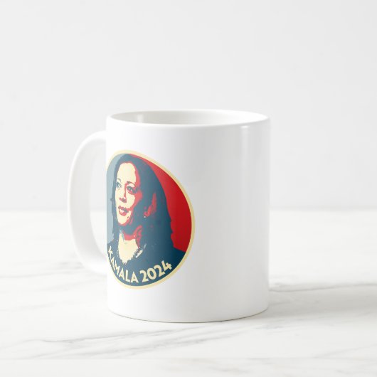 Kamala Harris 2024 Koffiemok (Voorkant links)