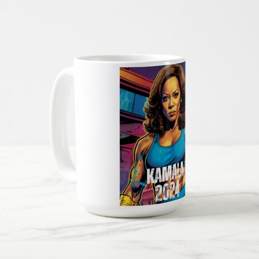 KAMALA HARRIS 2024 KOFFIEMOK (Voorkant links)