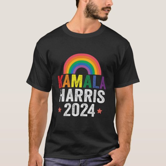 Kamala Harris 2024 Lgbtq Presidentsverkiezingen  T-shirt (Voorkant)