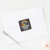Kamala Harris 2024 Lgbtq-Verkiezing President  Vierkante Sticker (Envelop)